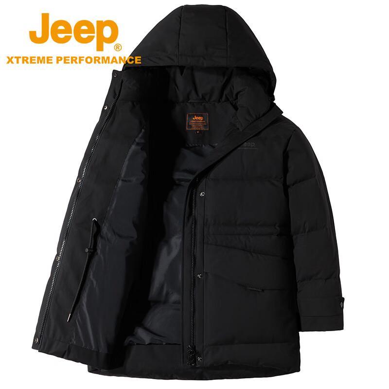 Jeep JF8614 Легкая пуховая куртка средней длины
