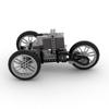 Electric Tricycle Building Block Brick 3-Wheel Motorcycle Moc Technical Car Bricks With Power Motor Kids Educational Toys