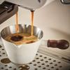 304 Stainless Steel Coffee  Extraction Cup Walnut Handle Coffee Pouring Cup Dosing Cup  Restaurant