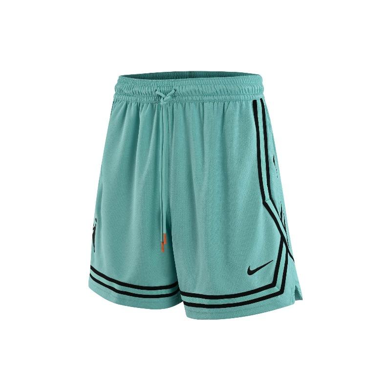 Nike Женские шорты Dri-Fit Wnba Striped Color Block Quick-Dry Split Hem Drawstring Shorts Mint-Green DR5645-305