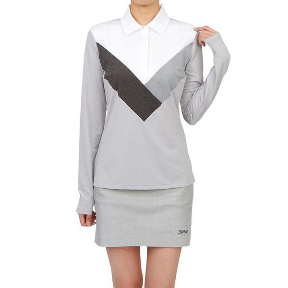 Zipore Golfwear Women Collar Long Sleeve T shirT G4ls23k620 Lhgr