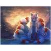 Full Drill 5D Diy Diamond Painting Nine-Tailed Wolf Embroidery Cross Stitch Home Decor Handmade Gift
