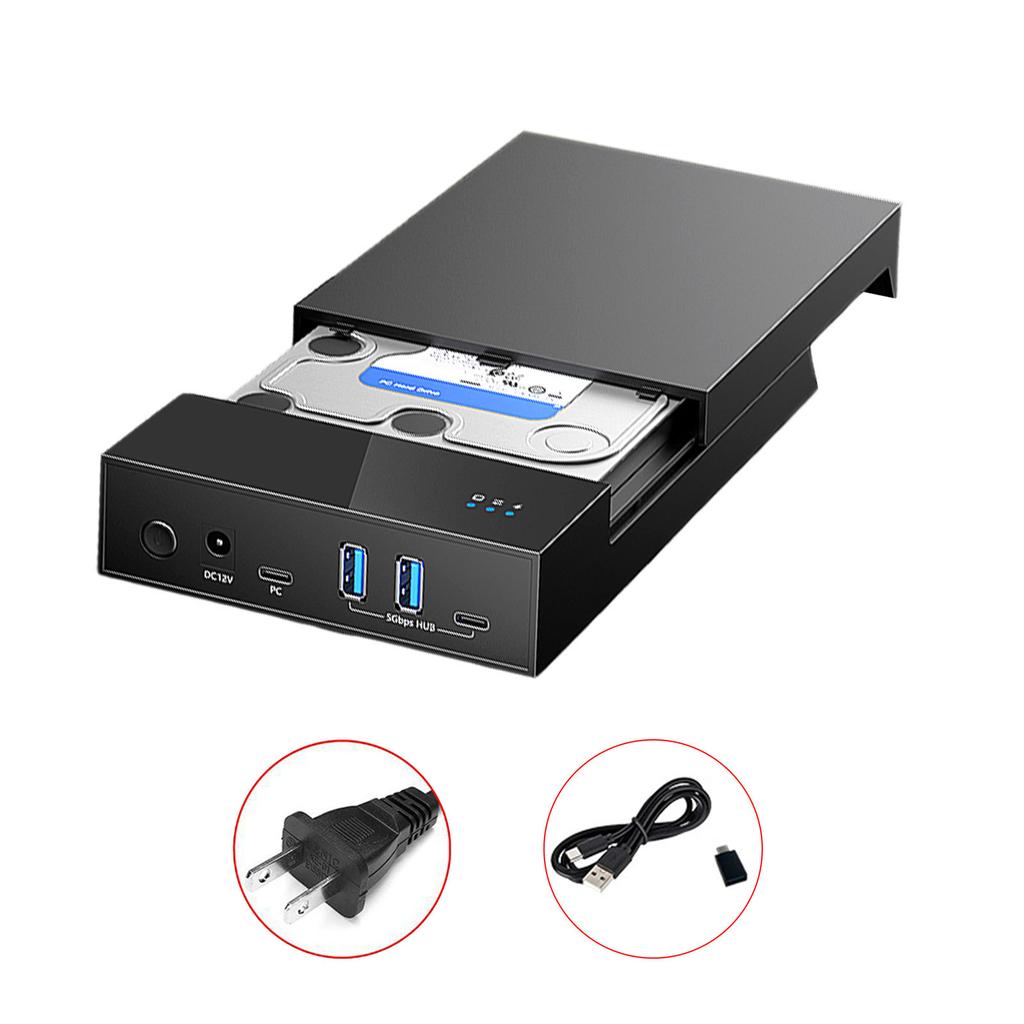 Корпус для внешнего жесткого диска USB 3.0 для 3,5 и 2,5-дюймовых SSD/HDD до 20 ТБ с поддержкой UASP TRIM
