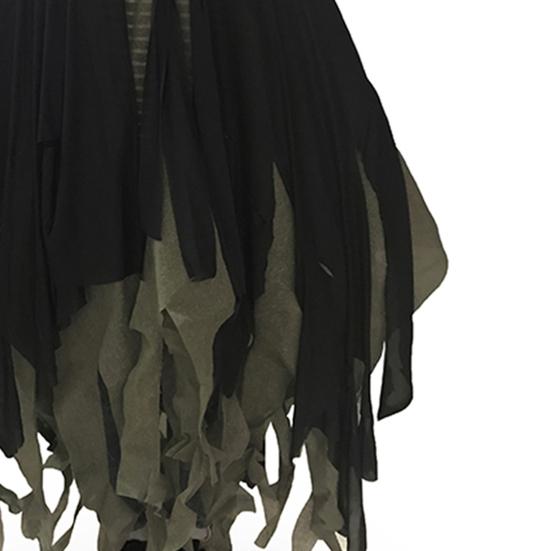 Хэллоуин Плащ с капюшоном Косплей Костюм Длинная накидка волшебника с нерегулярной сеткой Дом с привидениями NPC