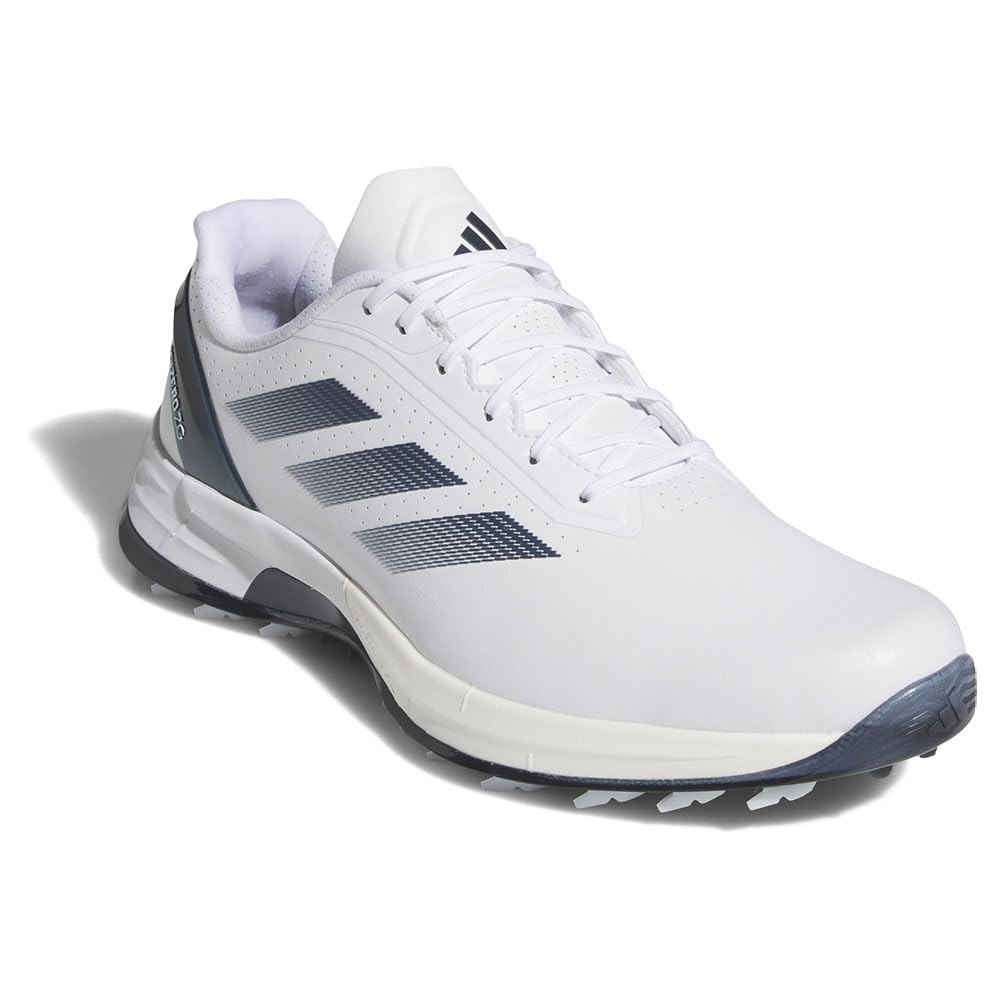 Гольф обувь Adizero ZEDGE 25 Обувь Металлик см 2E [Adidas Golf] Мужская Белый/Темно-синий/Ноль 27.0