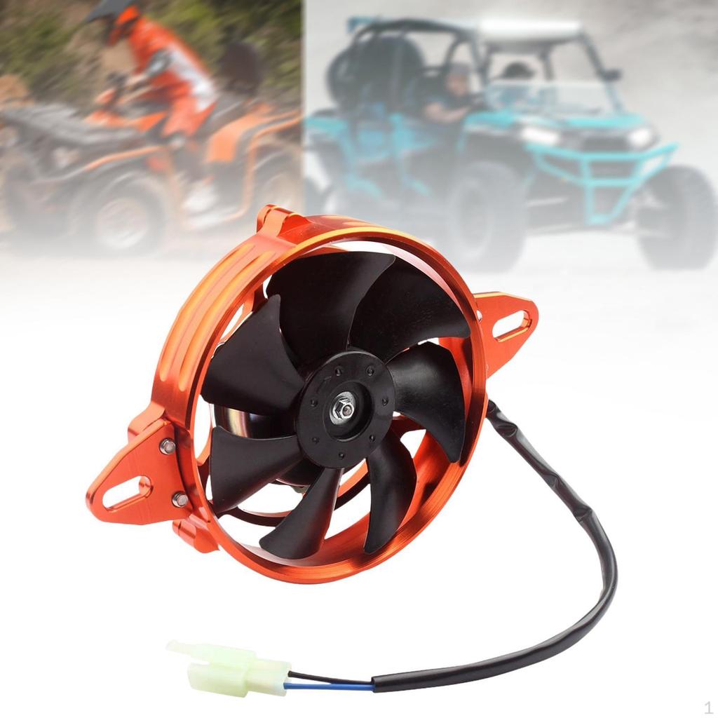 Electric Cooling Fan 4 Inch Easy Installation Aluminum Alloy Radiator for 125cc - 250cc