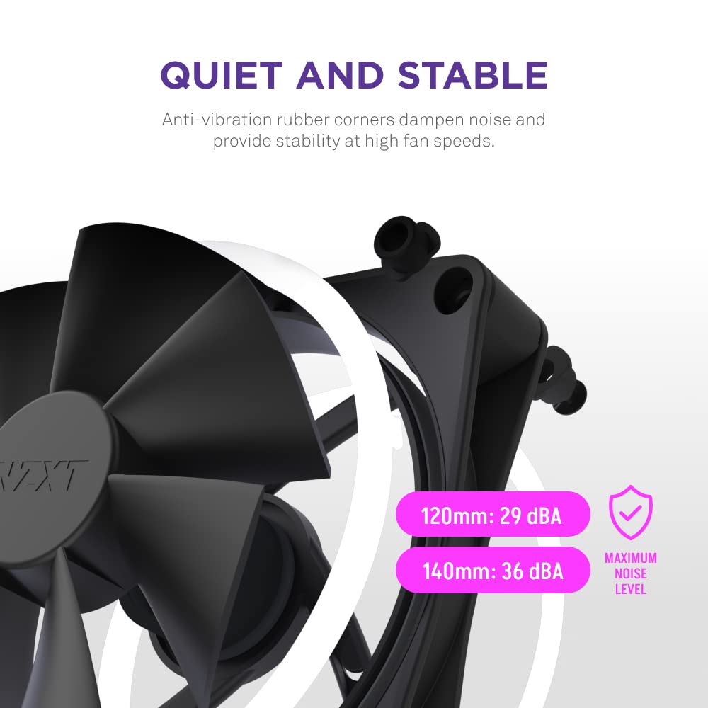 NZXT F120 RGB DUO ТРОЙНОЙ УПАКОВКА И RGB-КОНТРОЛЛЕР [Черный] Вентиляторы для корпуса ПК (3 единицы) RF-D12TF-B1 FN1830