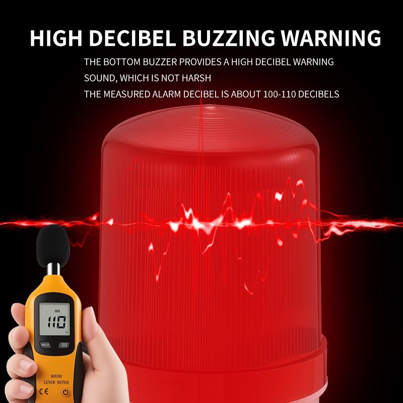 SHSNAO LTE-1101J LED Multi-Layer Three Color Flashing Warning Light CNC Machine Tool Sound Alarm IP67 Rated 220V/380V Compatible