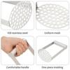 Stainless Steel Potato Masher Sweet Potato Masher Potatoes Pusher Pressed Masher Heavy Duty Kitchen Tool for Mashing Potatoes 3