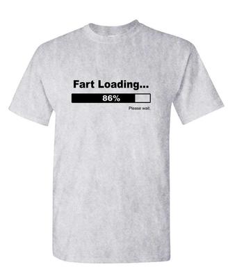 Fart Loading... Please Wait - Unisex Cotton T-Shirt Tee Shirt