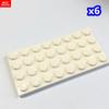 Нетоксичная пластина Moc Bricks 4x4 4x6 4x8 4x10 4x12 3031 3022 3035 3030 3029 Детский игрушечный конструктор Собирается Подарок на день рождения