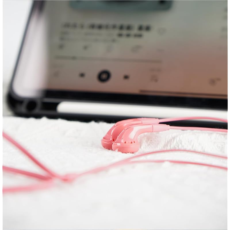 NICEHCK YDSmall inner ear earphones 1DD N52 high performance magnet PEI diaphragm pink 3.5mm plug with HD microphone Light and compact design