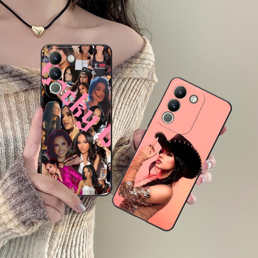 Модный матовый чехол из ТПУ Becky G для мобильного телефона VIVO Y77 76 75 74 73 72 58 56 55 51 50 38 36 Y19 Y18 Y03 Y01 5G Цветная крышка