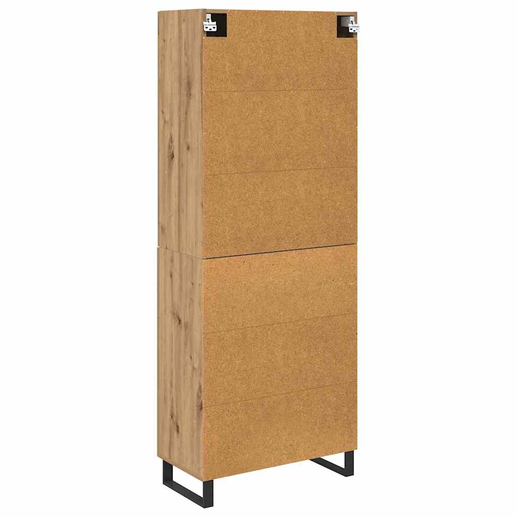 Highboard with Drawers 2 pcs Artisan Oak 69.5 x 34 x 180 cm