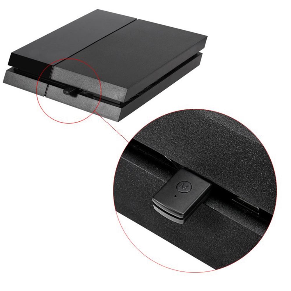 Беспроводной BT-приемник Адаптер для наушников с микрофоном BT 4.0 Донгл USB-адаптер USB-донгл для PS4 Черный