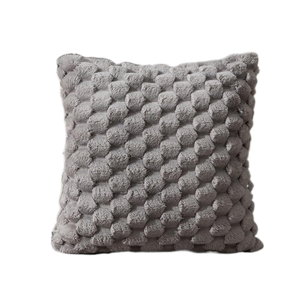Квадратная наволочка для подушки в стиле INS, съемная плюшевая наволочка для гостиной/офиса