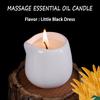 1pc Lemon Flavor Massage Essential Oil Candle, Coconut Wax, Heating, Body Open Back SPA Romantic Holder Home Decor Valentines