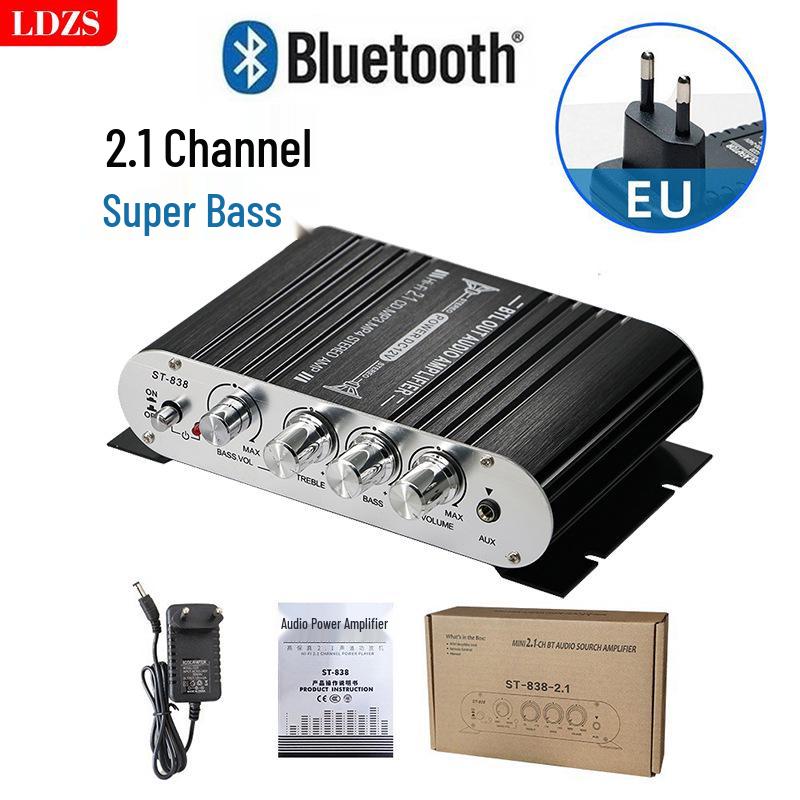 ST-838 2.1-канальный Bluetooth-усилитель с сабвуфером и супербасом