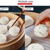 High-Temperature Resistant Silicone Steamer Mat Multi-Spec Round Encrypted Double-Sided Drawer Cloth for Household Steamed Buns.