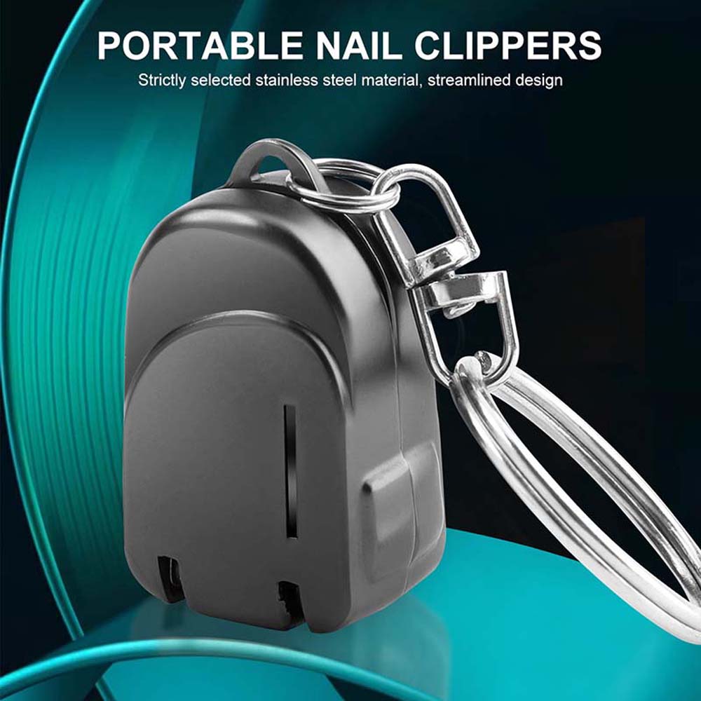 Подвеска для сумки Мини-кусачки для ногтей Брелок из нержавеющей стали Кусачки для ногтей Инструменты для ногтей