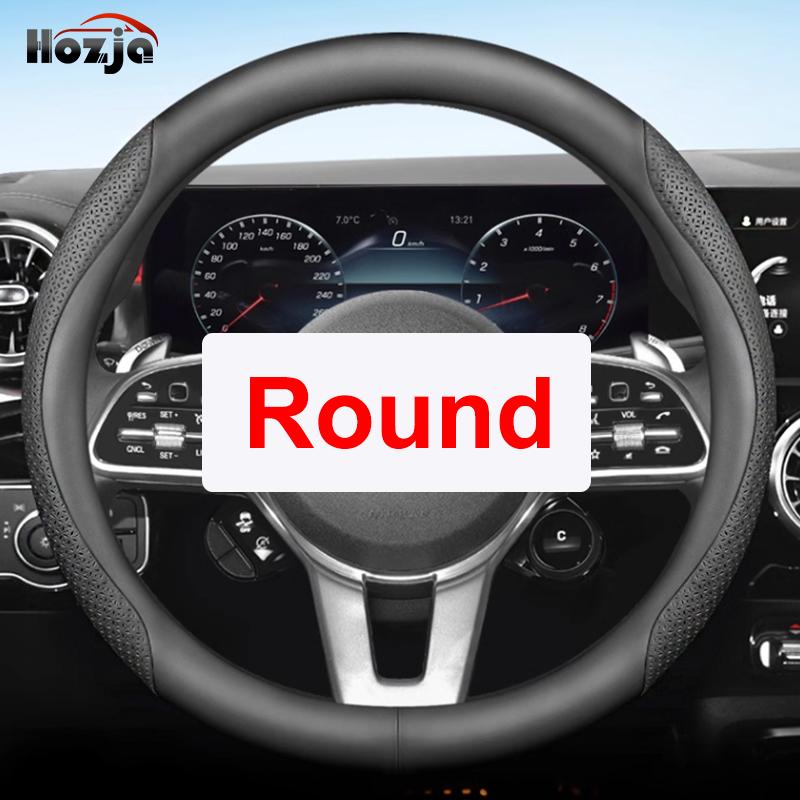 Leather Car Steering Wheel Cover for Lexus LX RX ES NX TX IS 2013 - 2019 2020 2021 2022 2023 2024 2025 Auto Interior Accessories BR7