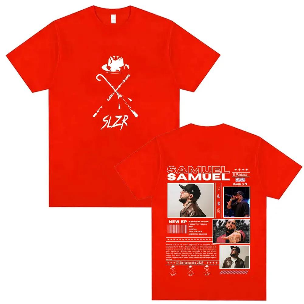 2026 Fashion Harajuku Gothic Style Casual Oversized Tshirt Rapper Samuel Slzr Tour T Shirts Unisex Women Hip Hop Pop Music T-shirts