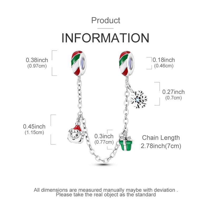 Winter 925 Sterling Silver Original Christmas Charms Bead Pendant Fit Original Bracelet Necklace For Women DIY Jelwelry Gift