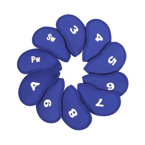 10 шт. чехлов для клюшек для гольфа, водонепроницаемые чехлы для головок клюшек для гольфа, чехлы для головок клюшек для гольфа Iron и Wedge, подходят для большинства клюшек