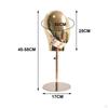 Hairpieces Display Stand Mannequin Head Model Metal Base 17.72-22.83inch Tall for Barbershop