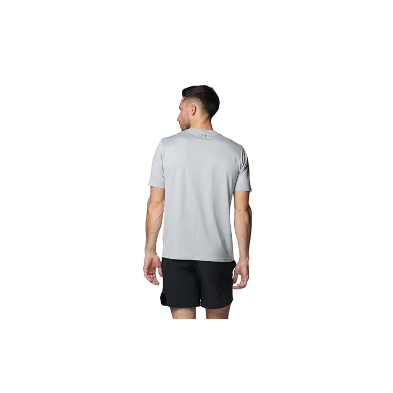 [Under Armor] UA TECH GRAPHIC SS СЕЗОННЫЙ Серый Мод / / LG