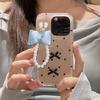 Cute Bowknot Keychain Pendant Fashionable Beaded Phone Charm for Case Decoration