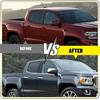 For 2015- Chevrolet Colorado Glossy Black Pillar Post Door Trim Accessories