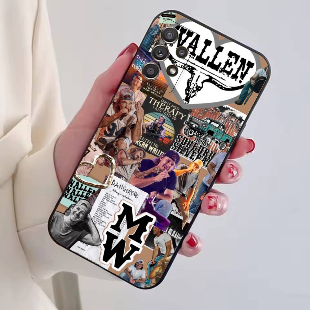 Чехол для телефона Morgan W-Wallen Singer для Samsung S25, S24, S21, S22, S23, S30, Ultra, S20, Plus, Fe, Lite, Note, 10, Черный чехол