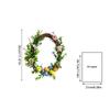 Natural Feel  Artificial Easter Decorative  Wreath, Green