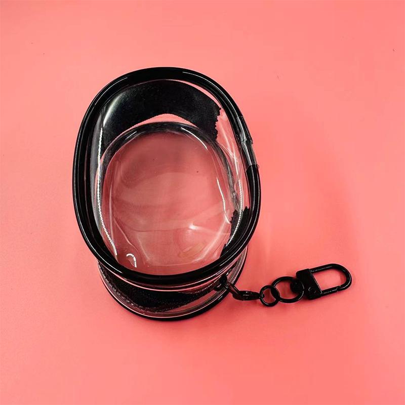 Органайзер для ювелирных изделий, прозрачная коробка для хранения, чехол для наушников, кошелек для монет, симпатичная кукольная сумка, пылезащитный чехол с брелком