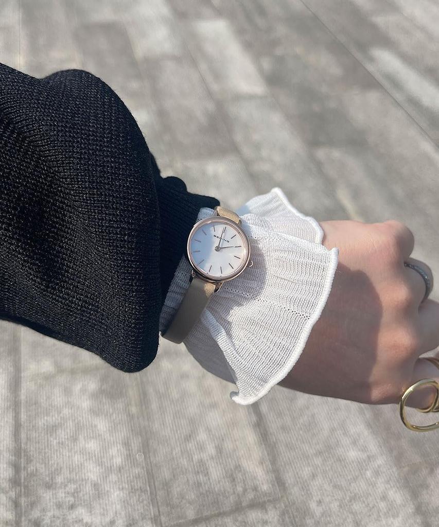 Классические мини-часы [Bering] 11022-566 Off-White