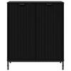 Sideboard Black 69.5 x 33 x 82 cm Engineered Wood