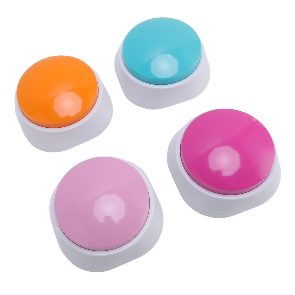 4 шт. Кнопки для дрессировки питомцев Запись 30 секунд Способствуют взаимодействию Кнопки для разговора кошек и собак