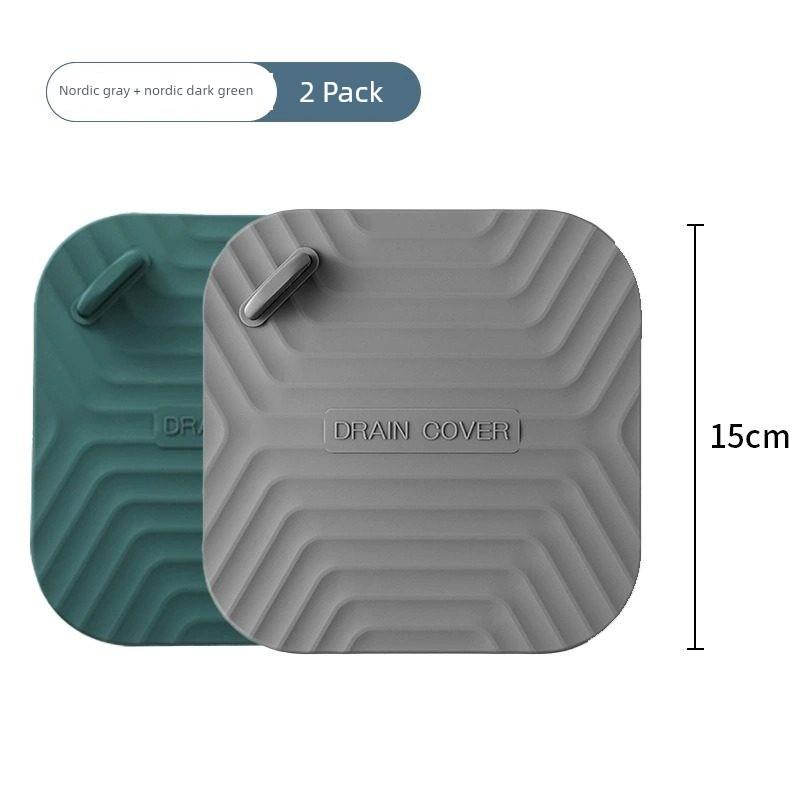Floor Drain Deodorizer Silicone Mat Sewer Anti-Odor Device Sealing Cover Bathroom Toilet Floor Drain Sticker Sealing Cover