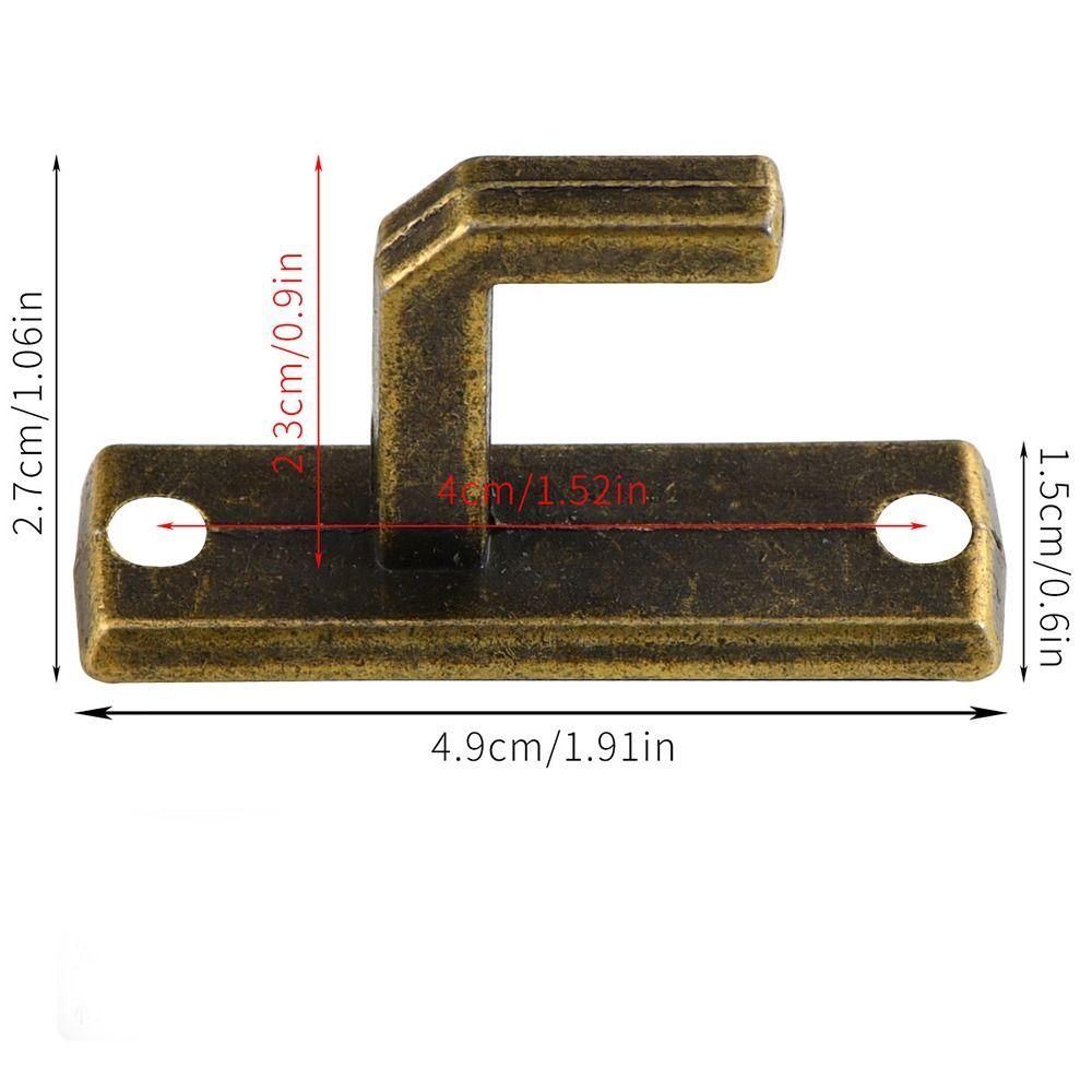 Retro Window Door Lock Home Hardware Metal Door Latch Accessories Bronze Box Latch