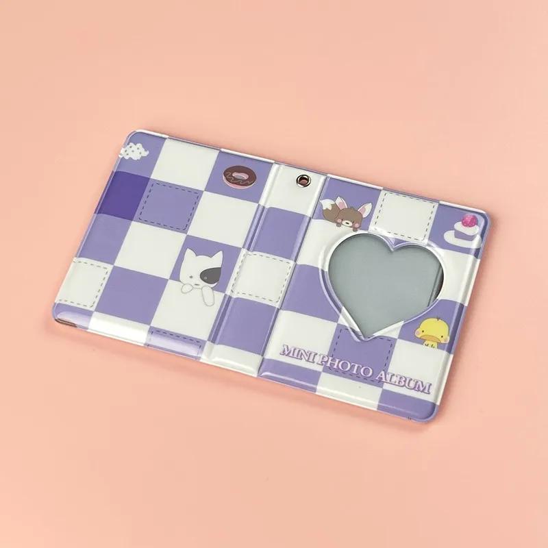 3-дюймовый мини-фотоальбом на 40 карманов Мультяшный альбом для фото Держатель для фотокарточек Kpop Альбом для коллекционирования Kpop Папка для фотокарточек Kpop
