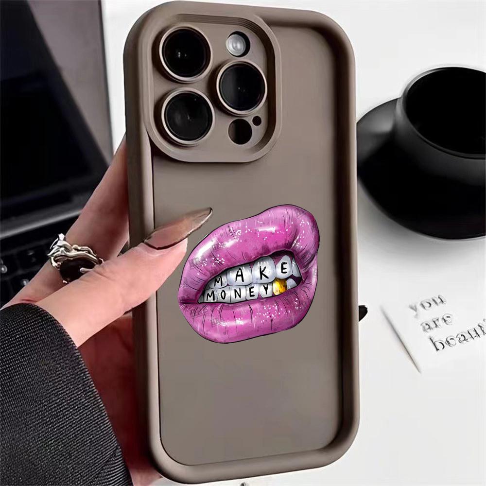 LZ20 Lips kiss design силиконовый чехол для телефона Infinix Smart 9 Hot 40i Tecno Camon 20 Pro Moto G22 G30 OnePlus Google Pixel 9 противоударный задний чехол