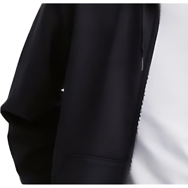 Uniqlo Однотонный кардиган-толстовка с капюшоном на молнии и завязками, унисекс, черный 460324-09