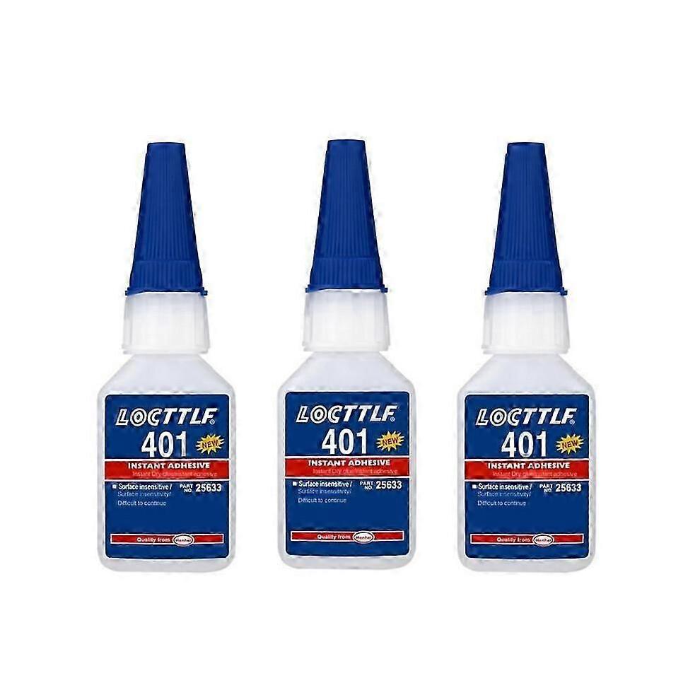 3x 401 (20ml) Instant Adhesive Super Glue