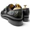 Безупречные мужские туфли John Lobb WILLIAM с двойной пряжкой, черная кожа, Б/У