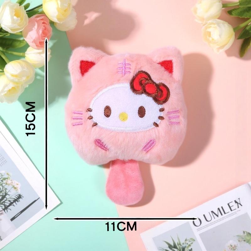 Hello Kitty Sanrio Plush Stuffed Toy Keychain Anime Peripheral Kuromi Doll Backpack Hanging Chain Holiday Gifts For Boys Girls