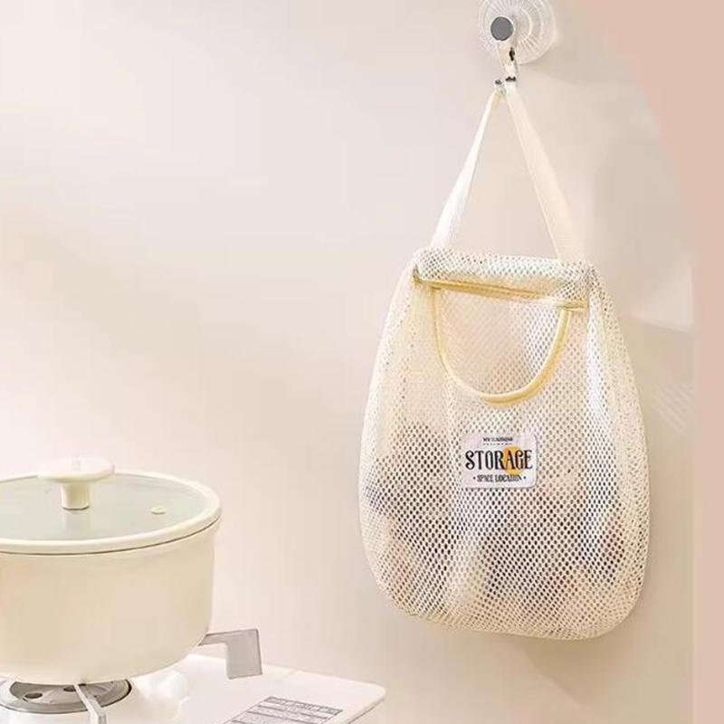 Настенный сетчатый мешок для нижнего белья, носков, личная подвесная корзина, многоцелевой, простой, практичный, экономящий место, кухонный мешочек для фруктов и овощей