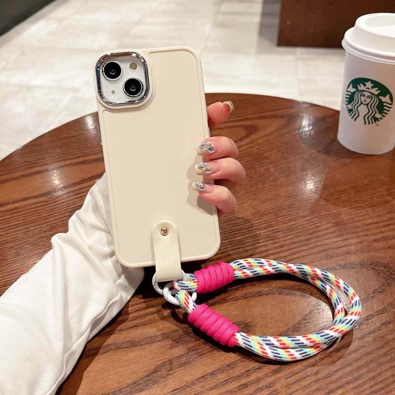 Подходит для Apple 17 мобильного телефона новый ремешок-шнурок 16 personality 15 женский 11 противоударный XS креативный защитный чехол 13PM