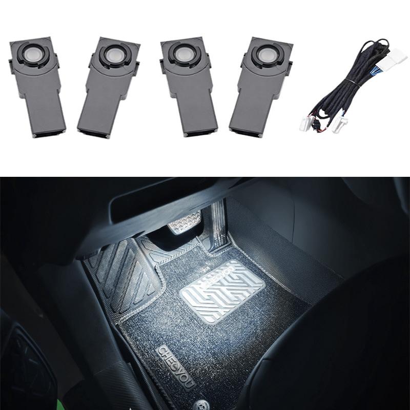 Для Toyota RAV4 2019 2020 2021 2022 2023 2024 2025 Автомобильные Аксессуары ABS Подсветка Салона для Подножек 2/4 шт.