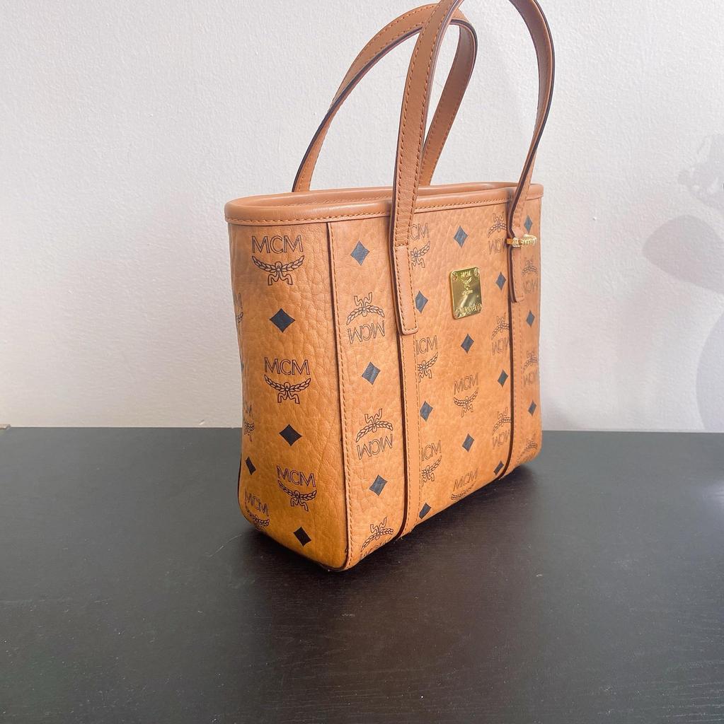 [Pre-Owned] Toni Classic Monogram Print Tote Crossbody Shopping Bag - Excellent #405B5Q